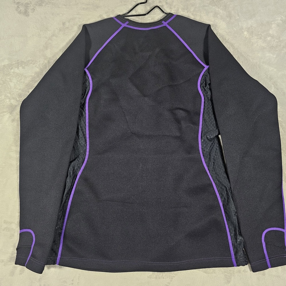 Kutting Weight V3 Sauna Shirt Women 3XL Black Neoprene Blend Mesh Panels Zip Hem - Picture 2 of 3